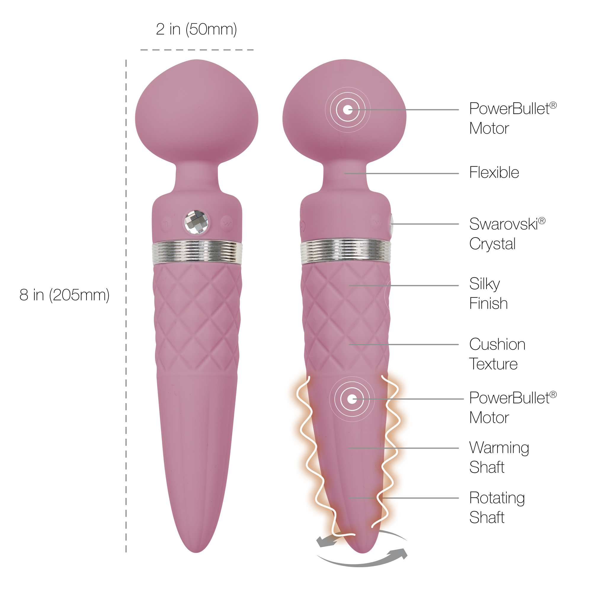 Pillow Talk - Sultry Dual-Ended Vibrator - Rechargeable - Image 9