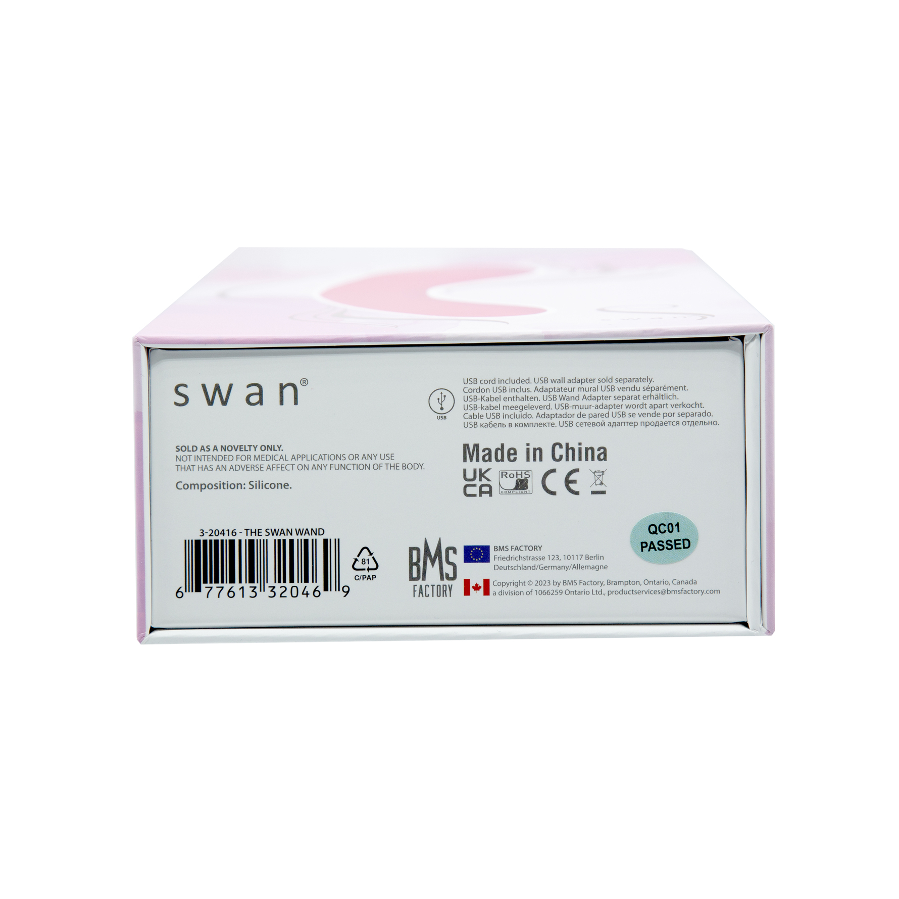 Swan Wand - Rechargeable - Pink - Image 11