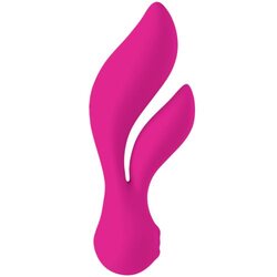 The Swan Feather - Dual Vibrator - Rechargeable - Pink