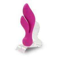 The Swan Feather - Dual Vibrator - Rechargeable - Pink - Image 2