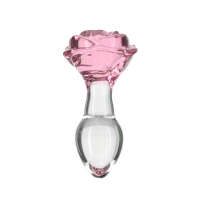 Pillow Talk - Rosy - Luxurious Glass Anal Plug