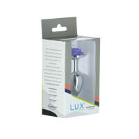 BMS –LUX active® – 3" Rose Anal Plug – Purple - Sma - Image 2