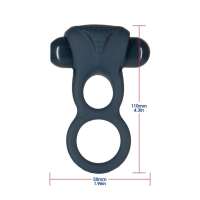 BMS – LUX active® – Triad – 4.5" Vibrating Dual Cock Ring – Remote Included - Image 5