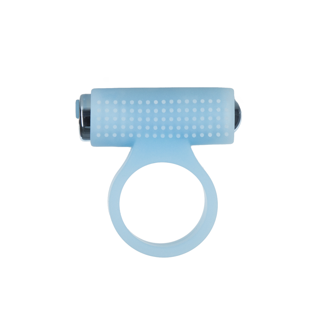 Cosmic Ring – Vibrating Cock Ring – Glow-in-the-Dark Blue - Image 4