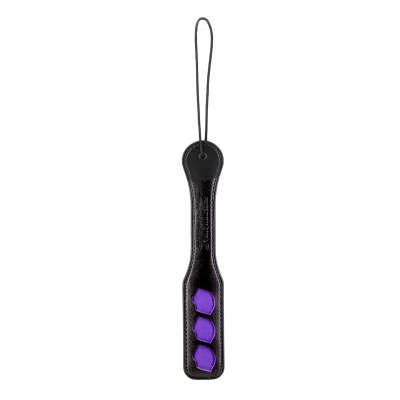 Alternative view of Punishment - Purple Lips Paddle – Black
