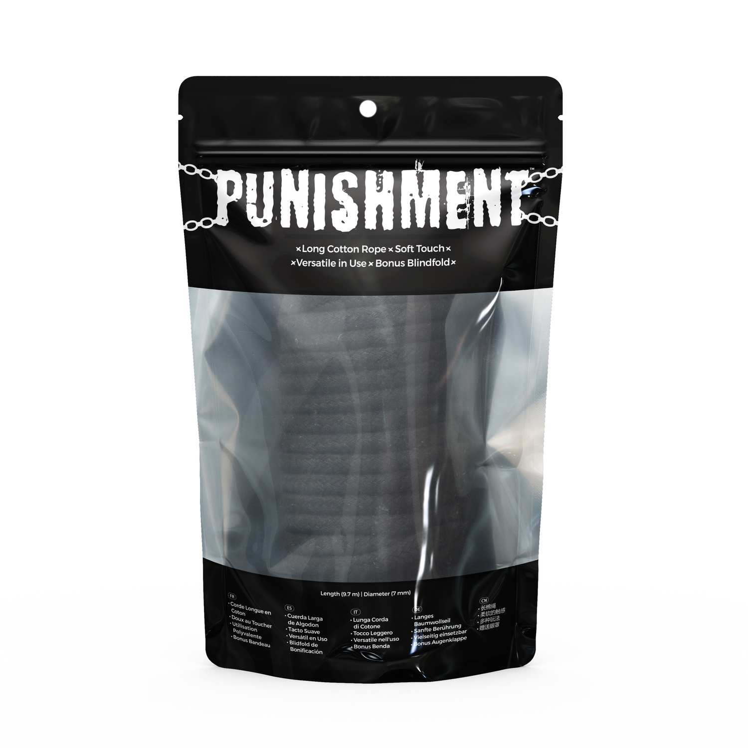Punishment - Bondage Rope – Black - Image 2
