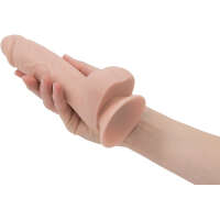 Addiction Mark 7.5" Dildo With Balls with Bullet - Beige - Image 3