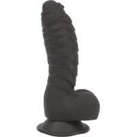 Addiction Ben 7" Dildo With Balls - Black