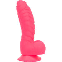 Addiction Tom 7" Dildo With Balls - Pink - Image 7