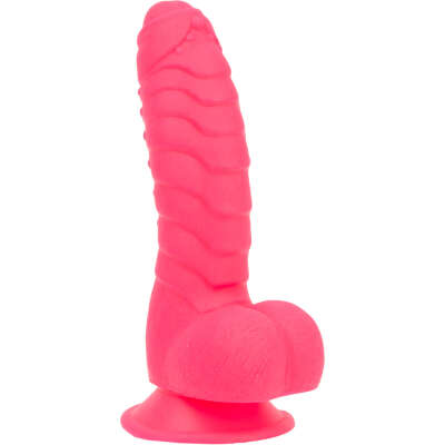 Addiction Tom 7" Dildo With Balls - Pink