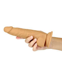 Naked Addiction 8" Silicone Dual Density Dildo – Caramel - Image 4