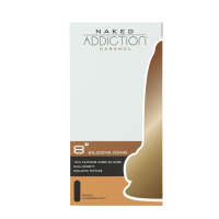 Naked Addiction 8" Silicone Dual Density Dildo – Caramel - Image 8