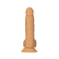 Naked Addiction 8" Silicone Dual Density Dildo – Caramel - Image 9