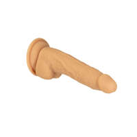 Naked Addiction 8" Silicone Dual Density Dildo – Caramel - Image 10
