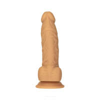 Naked Addiction 8" Silicone Dual Density Dildo – Caramel - Image 14