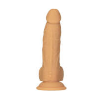 Naked Addiction 8" Rotating & Vibrating Dildo with Remote – Caramel - Image 6