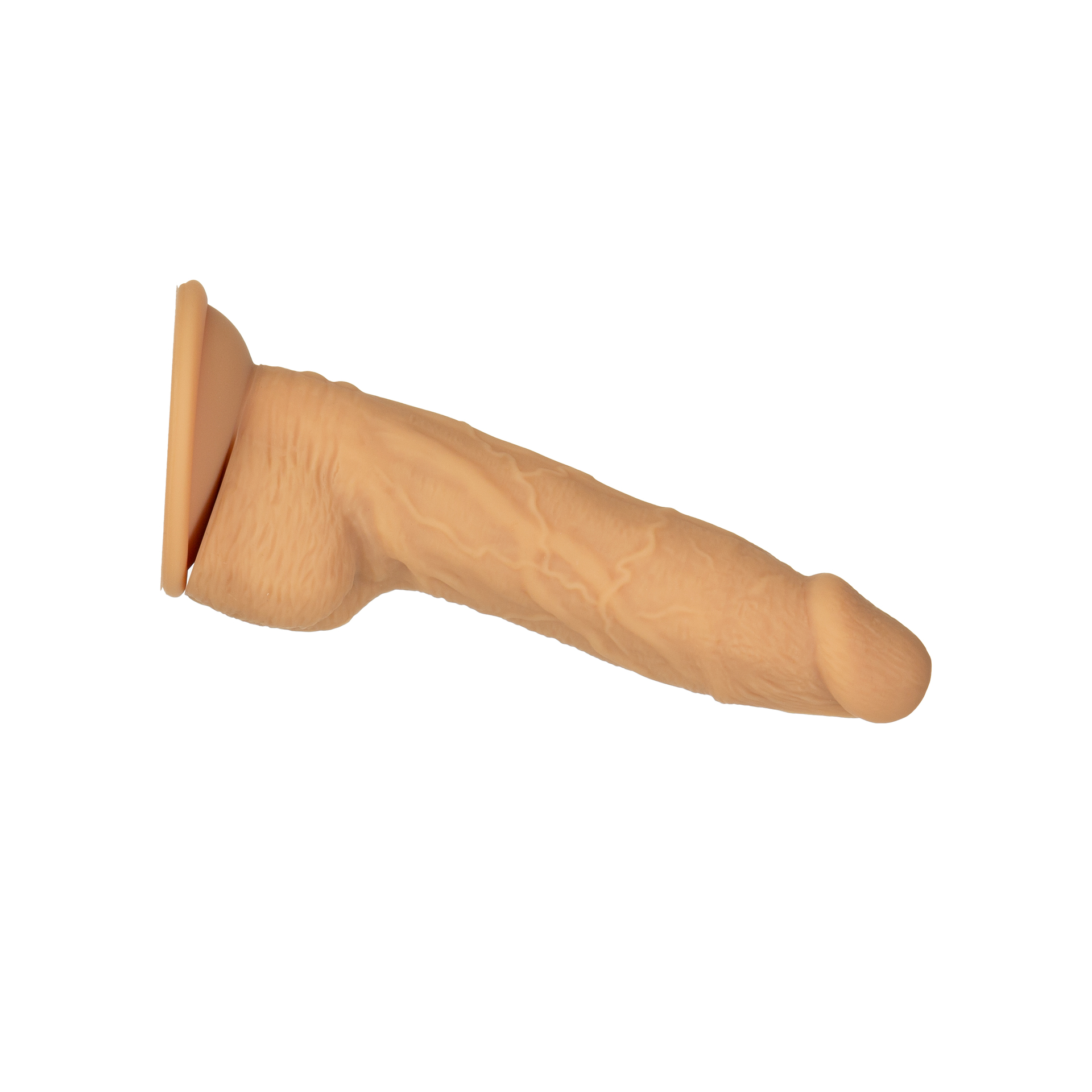 Naked Addiction 8" Rotating & Vibrating Dildo with Remote – Caramel - Image 9