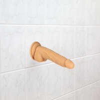 Naked Addiction 8" Rotating & Vibrating Dildo with Remote – Caramel