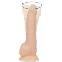 Naked Addiction 8" Rotating & Vibrating Dildo with Remote – Vanilla - Image 5