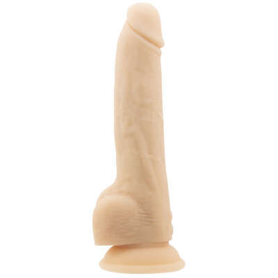 Alternative view of Naked Addiction 9” Thrusting Dildo with Remote - Vanilla