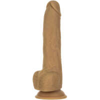 Naked Addiction 9” Thrusting Dong with Remote - Caramel - Image 4
