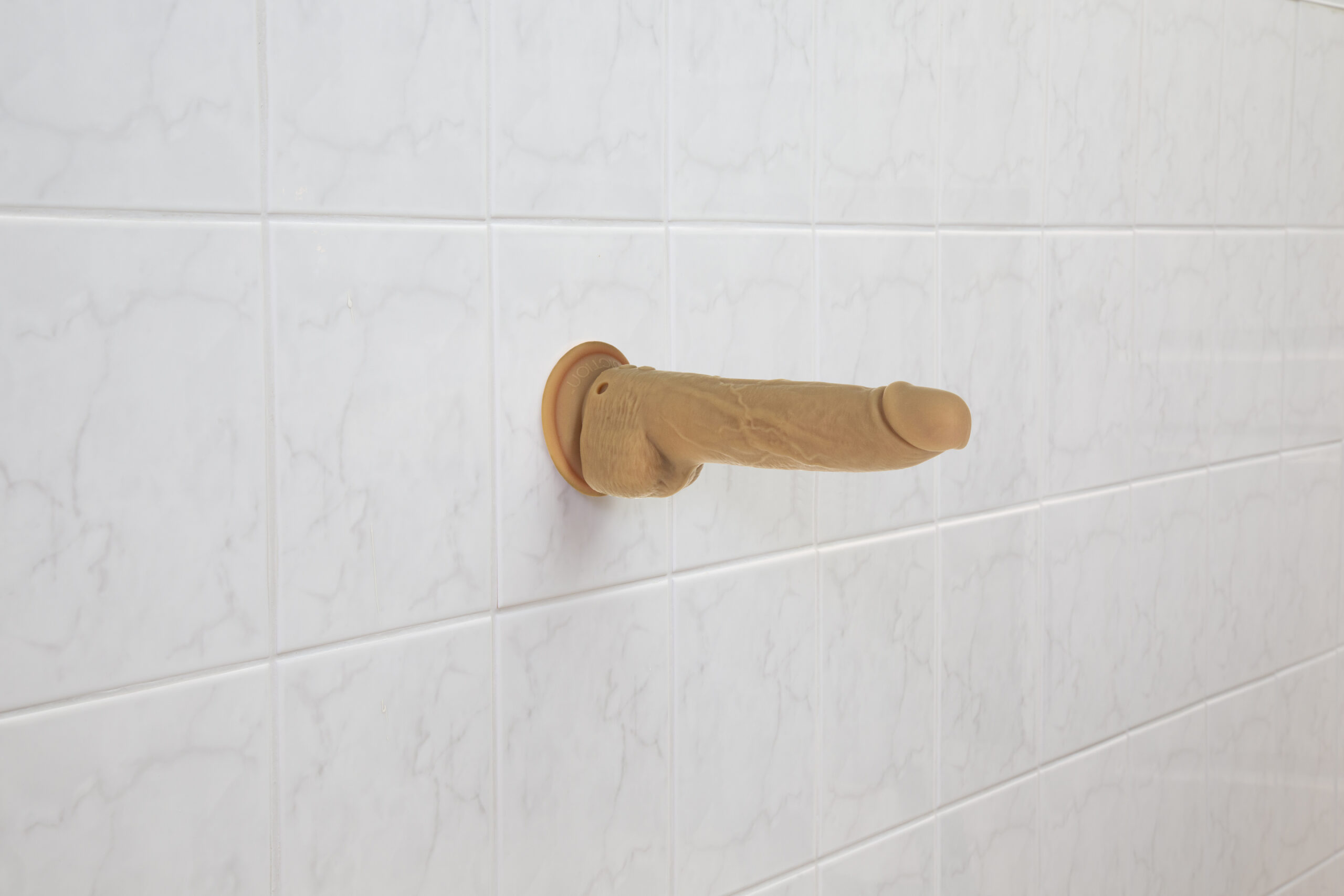 Naked Addiction 9” Thrusting Dong with Remote - Caramel