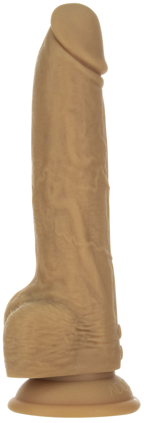 Naked Addiction 9” Thrusting Dong with Remote - Caramel - Image 10