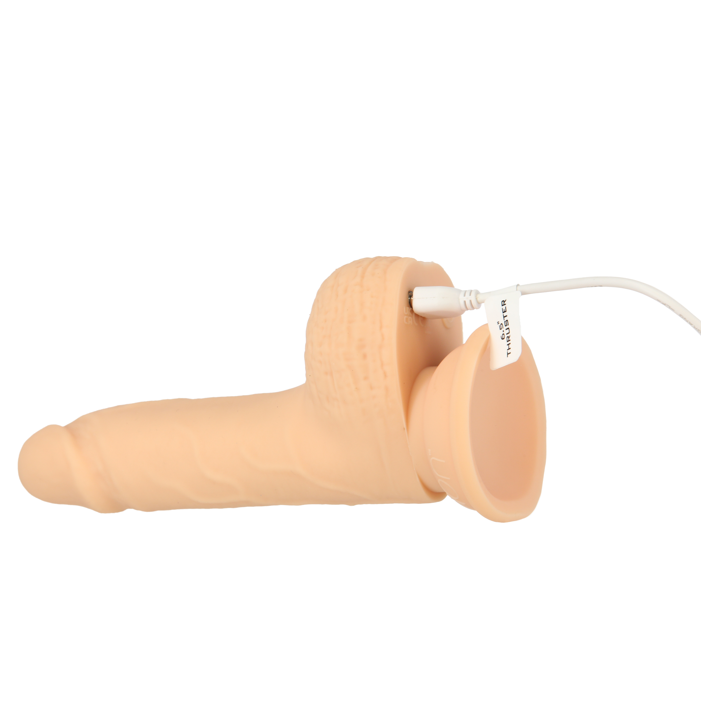 Naked Addiction 6.5" Thrusting Dong With Remote - Vanilla - Image 5