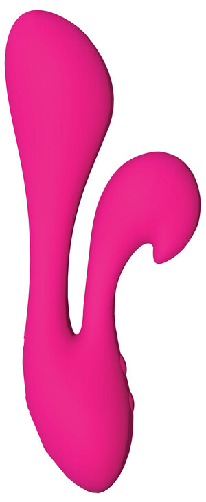 The Swan Silhouette - Dual Vibrator - Rechargeable - Pink