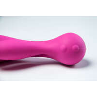 The Swan Feather - Dual Vibrator - Rechargeable - Pink - Image 4
