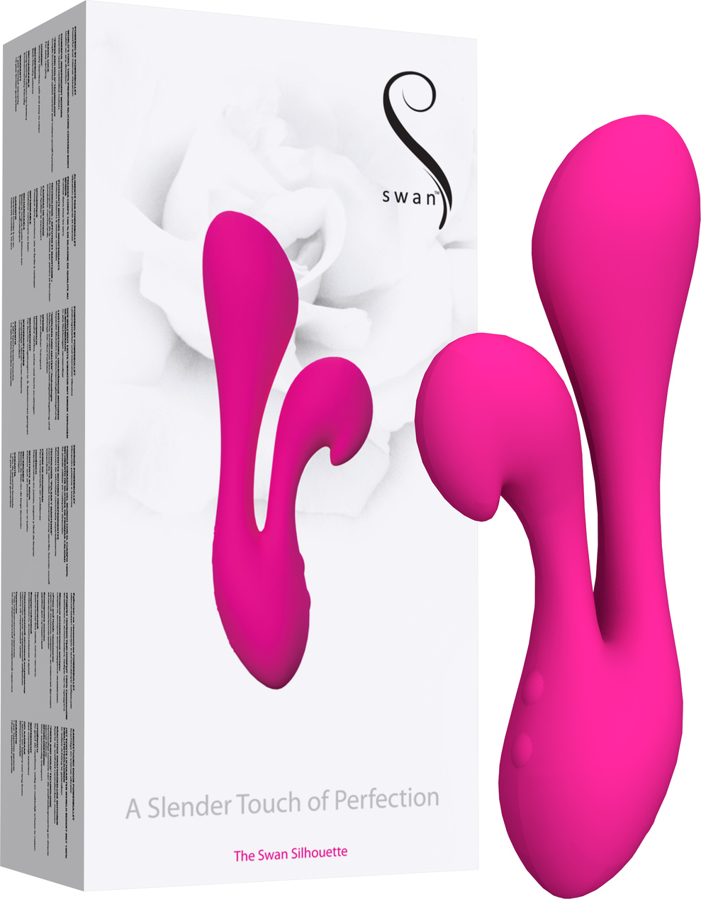 The Swan Silhouette - Dual Vibrator - Rechargeable - Pink - Image 5
